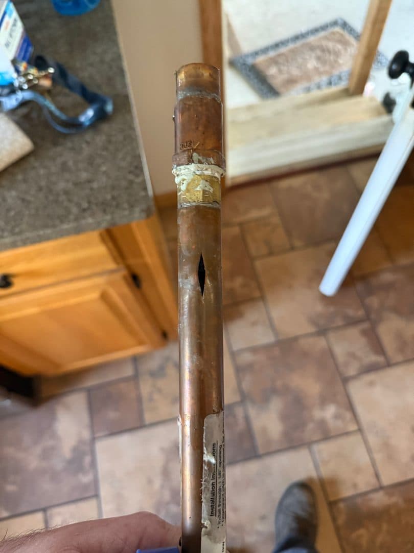 Emergency plumbing repair by A.W. Crooks